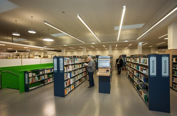 Blick in die Bibliothek  Bernd Lasdin