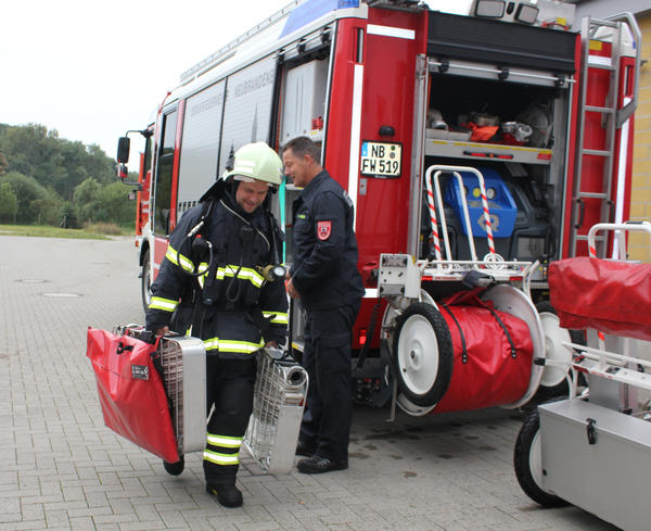 Wetteinlösung Oberbürgermeister Silvio Witt (24h Dienst bei der Feuerwehr)