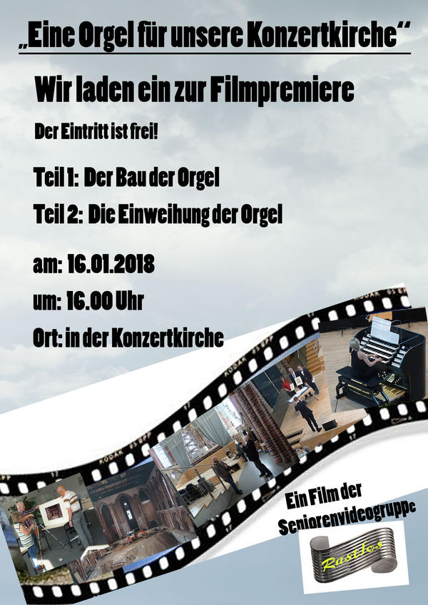 Filmplakat Eine Orgel f&uuml;r unsere Konzertkirche