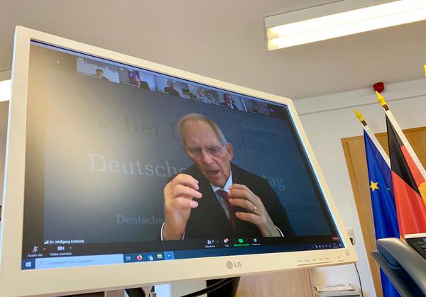 435. Sitzung des Präsidiums des Deutschen Städtetags mit dem Präsidenten des Deutschen Bundestages Dr. Wolfgang Schäuble