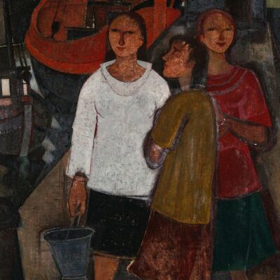 Drei Frauen am Kanal, Kurt Robbel