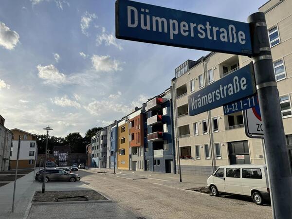 Krämerstraße in der Neubrandenburger Innenstadt kann wieder befahren werden.