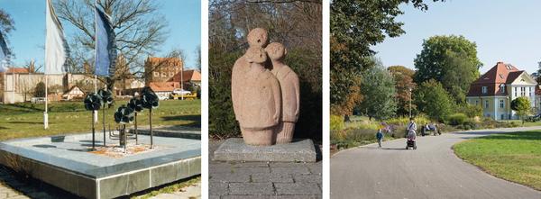 Kulturpark und Parkanlage mit Skulpturen zwischen Stadtkern und Tollensesee