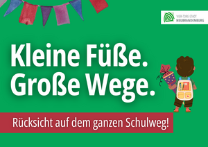 Schulweg-Kampagne zum Schulanfang
