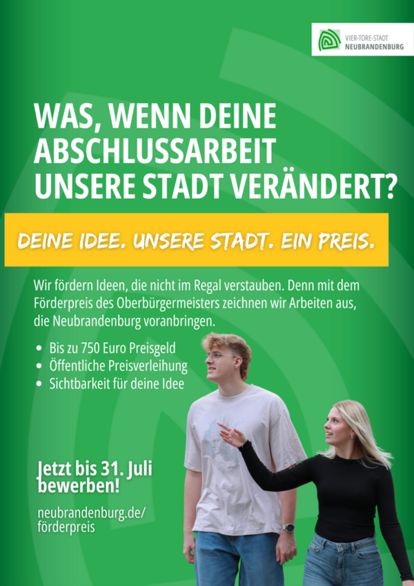 Plakat - F�rderpreis des Oberb�rgermeisters 2026