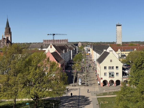 Blick in die Turmstra�e