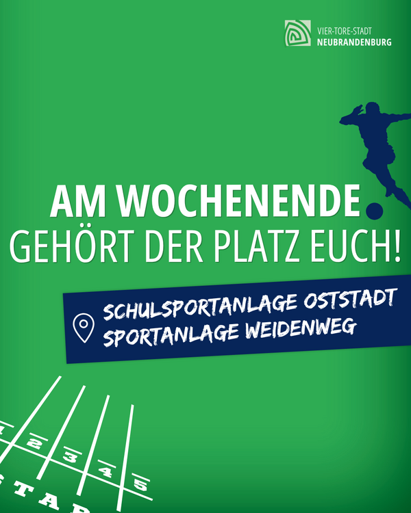 Sportanlagen am Wochenende ge�ffnet