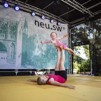 Kinderdisco auf der neu.sw Wiese am Stargarder Tor