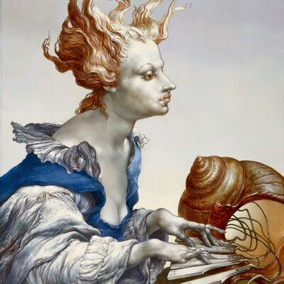 Heinz Zander, Das wei�e Rauschen, 1986, 60 x50 cm �l/MP