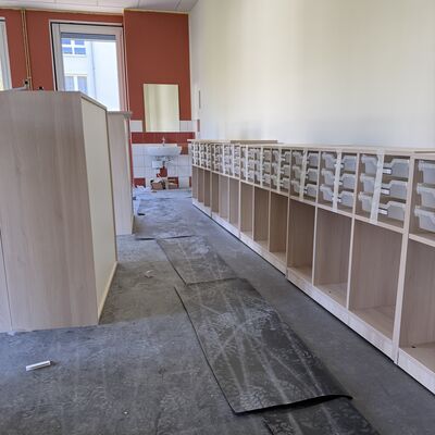 Baustellenansicht Grundschule Datzeberg